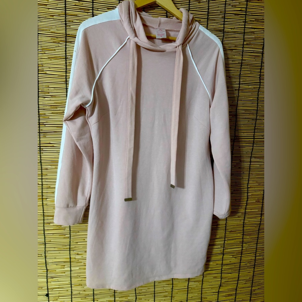 Women's Pink Cowl Neck Sweater